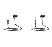 Reinscer Lot de 2 câbles courts, câble d'extension de casque unilatéral, écouteurs intra-auriculaires, écouteurs individuels, écouteurs en silicone, prise jack 3,5 mm pour téléphone