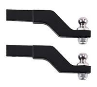 Reinscer Lot de 2 crochets de remorques RC en métal pour remorques de voiture 1/10 RC Crawler TRX4-4