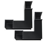 Reinscer Lot de 2 grottes pour crevettes, tunnels d'aquarium, cachettes de crevettes pour coins d'aquarium, grottes d'aquarium, décorations de réservoir de poissons