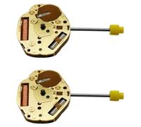 Reinscer Lot de 2 horloges à quartz avec potence réglable, mais sans pile, pour 2 broches pour Japon Miyota GL20
