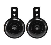 Reinscer Lot de 2 klaxons électriques noirs 6 V pour voiture, moto, camion