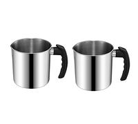Reinscer Lot de 2 pots de cire pour la fabrication de bougies, 100 ml, double chaudière, fabrication de bougies