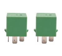 Reinscer Lot de 2 relais de refroidissement à 5 broches 12 V 35 A 6547TX pour 206 207 306 307 406 407 807 Vert