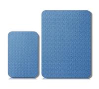 Reinscer Lot de 2 tapis d'amortissement pour machine à coudre, tapis de pédale, tapis de machine à coudre, réduit les vibrations et le bruit, antidérapant, bleu