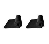 Reinscer Lot de 2 tapis d'entraînement de 120 x 60 cm - Équipement de fitness pour la course à pied, le vélo, la protection du sol, la machine, les chocs - Rembourrage amortissant