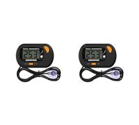 Reinscer Lot de 2 thermomètres numériques d'aquarium de -50 °C à 70 °C avec ventouse, capteur de température, appareil de mesure et testeur