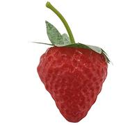 Reinscer Lot de 20 fraises artificielles pour photographie, maison, cuisine, armoire, petite taille