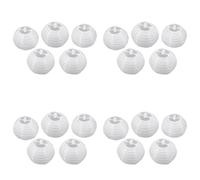 Reinscer Lot de 20 lanternes rondes en papier de 10 cm pour anniversaire, mariage, cadeau DIY créatif