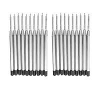 Reinscer Lot de 20 stylos à bille noirs - Recharge d'encre moyenne - Pour le style