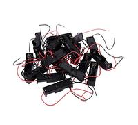 Reinscer Lot de 20 supports noirs à 2 fils pour compartiment à piles Aa