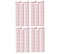 Reinscer Lot de 200 barres de sucre de Noël rouges et faites à la main - Miniature - Pour maison de poupée - Environ 3,2 x 1 cm