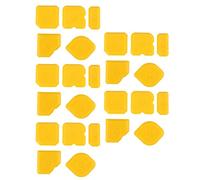 Reinscer Lot de 25 outils de grattoirs - Kit de jointoiement - Spatule en silicone - Pour le lissage