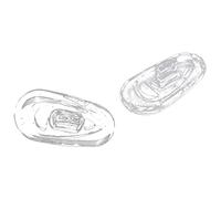 Reinscer Lot de 25 paires de coussinets de nez ovales en silicone avec pression sur