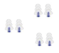Reinscer Lot de 3 bouchons d'oreille en silicone de 27 dB - Pour musiciens - Réduction du bruit - Protection auditive - Protection auditive - Soin du sommeil réutilisable - Pour dB (bleu)