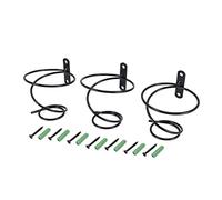 Reinscer Lot de 3 casiers à vin simples pour bouteilles de vin - mural - En métal