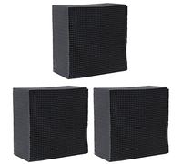 Reinscer Lot de 3 filtres à charbon actif pour aquarium - Carrés - En nid d'abeille - Ultra puissants - Filtration et absorption A