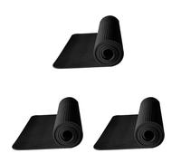 Reinscer Lot de 3 tapis d'entraînement de 120 x 60 cm - Équipement de fitness pour la course à pied, le vélo, la protection du sol, la machine, les chocs - Rembourrage amortissant