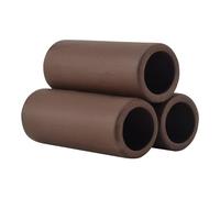 Reinscer Lot de 3 tuteurs en céramique marron - Habitat, tubes d'élevage, cachette
