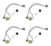 Reinscer Lot de 4 amplificateurs Piézo, précâblés avec sortie de 6,35 mm, 27 mm, pour guitare acoustique, ukulélé, cigares et guitare