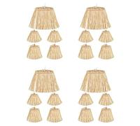 Reinscer Lot de 4 épouvantails pour costume d'épouvantail - Accessoires de décoration pour cou, bras et chevilles - Cravates pour accessoires - Décoration d'Halloween