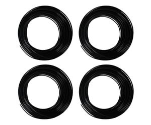 Reinscer Lot de 4 filaments PLA pour imprimante 3D - 1,75 mm - 10 m (PLA noir)