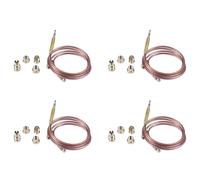 Reinscer Lot de 4 thermocouple universels pour cuisinière à gaz 900 mm M6 x 0,75 avec écrous renversés (20) thermocouple