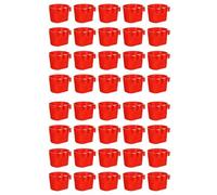 Reinscer Lot de 40 distributeurs de nourriture pour poules et lapins, mangeoires suspendues, distributeur de nourriture pour oiseaux en plastique, bol de semences, distributeur de nourriture pour