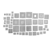 Reinscer Lot de 47 pochoirs directs universels Reballing direct pour console de CPU GPU CXD