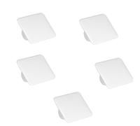 Reinscer Lot de 5 bagues pour ongles de salon de coiffure, crème, fond de teint, palette de maquillage, outil de maquillage, plaque en acier inoxydable