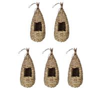 Reinscer Lot de 5 nichoirs de jardin tissés à la main pour l'extérieur
