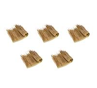 Reinscer Lot de 5 panneaux de toit en paille à monter soi-même, tapis d'herbe, paille de palmier, panneaux de toit de paille décoratifs, volets