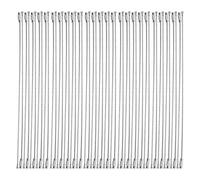 Reinscer Lot de 50 anneaux porte-clés en acier inoxydable - 20 cm