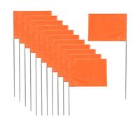 Reinscer Lot de 50 drapeaux de marquage orange 15 x 4 x 5, drapeaux de marquage de pelouse, drapeaux d'irrigation, drapeaux de paysage