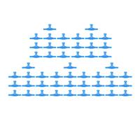 Reinscer Lot de 50 valves de régulation en plastique pour aquarium - 2 voies - Bleu
