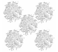 Reinscer Lot de 500 mini flacons de 1,5 ml de réactif en verre pour centrifugeuse avec couvercle à clipser Transparent 42 x 11 mm