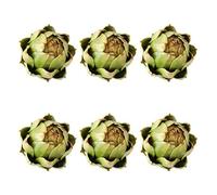 Reinscer Lot de 6 artichauts artificiels pour la décoration de table à , mariage, vert