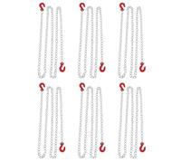 Reinscer Lot de 6 chaînes de remorquage RC 1:10 avec crochet de remorquage pour Axial SCX10 90046 CC01 D90 D110 RC
