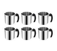 Reinscer Lot de 6 pots de cire pour la fabrication de bougies, 100 ml, double chaudière, fabrication de bougies, résistant à la chaleur