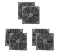 Reinscer Lot de 6 protections ABS anti-poussière pour ventilateur d'ordinateur 120 mm Filtre de ventilation Grille Couvercle sans outil