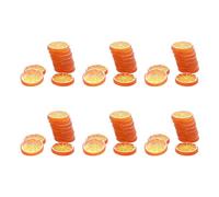 Reinscer Lot de 60 faux tranches de citron fruit artificiel modèle réaliste pour la décoration de Orange