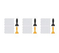 Reinscer Lot de 72 autocollants antidérapants pour baignoire de salle de bain avec 6 grattoirs, bandes antidérapantes, tapis de sol de baignoire, adhésif, tapis