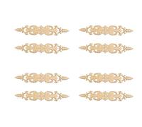 Reinscer Lot de 8 autocollants sculptés 33 cm x 6 cm Bandes d'angle Appliques Long Cadre creux Meubles Sculpture sur bois Figurines