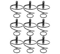 Reinscer Lot de 9 casiers à vin simples pour bouteilles de vin - mural - En métal