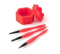 Reinscer Lot de pinceaux à colle compacts en silicone pour le travail du bois