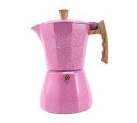 Reinscer Machine à café Latte Moka Italienne Moka cafetière percolateur Pot Champ café Machine à café 300 ML Rose
