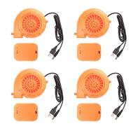 Reinscer Mini Souffleurs pour Costume de Mascotte Lot de 4 Orange