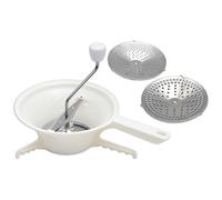 Reinscer Moulin à légumes avec 3 disques interchangeables - Moulin à légumes - Pour sauce tomate, pommes de terre