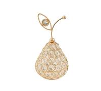 Reinscer Ornements de fruits en cristal, forme de strass scintillants, miniatures, ampoule de neige, artisanat, décoration de , accessoires de photographie C