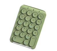 Reinscer Pavé numérique sans fil, pavé numérique Bluetooth, touches rondes, pavé numérique 22 touches, clavier numérique rechargeable (vert)