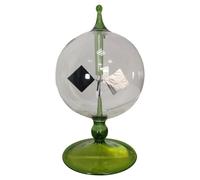 Reinscer Radiomètre à 4 pales rotatives en verre à énergie solaire - Radiomètre Crookes - Moulin à lumière - Outil pédagogique pour l'enseignement C